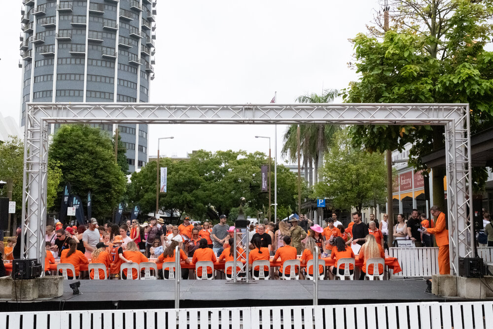 WNBL team Townsville Fire championship celebration, Flinders Street, Townsville City, 8 March 2026