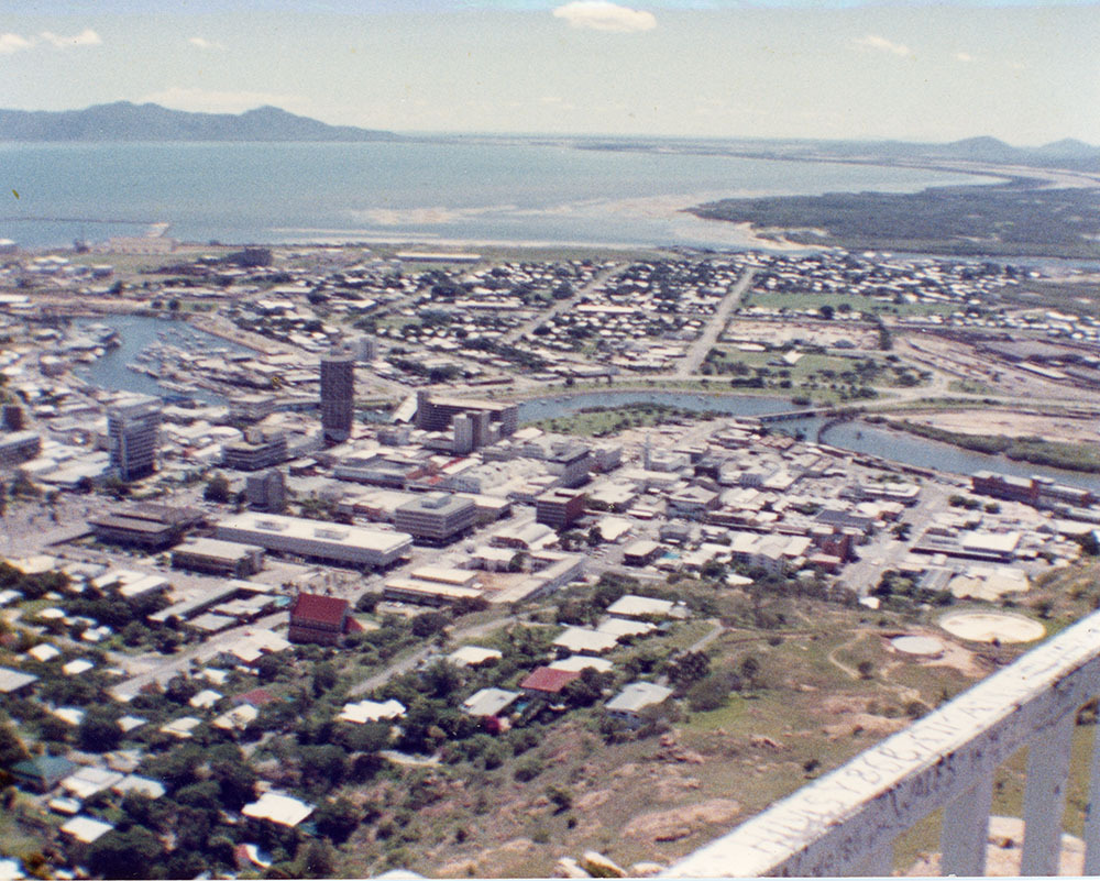 View of Townsville City looking towards Magnetic Island, Townsville, ca. 2015.