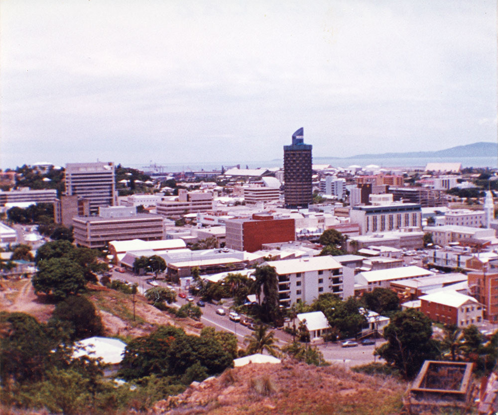 View of Townsville City from Castle Hill, Walker Street, Townsville, ca. 2015.