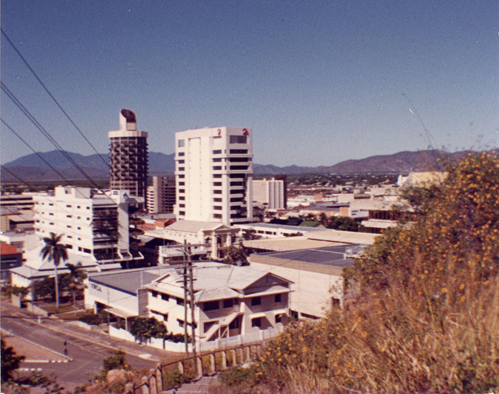 View of Townsville City from Castle Hill, Walker Street, Townsville, ca. 2015.
