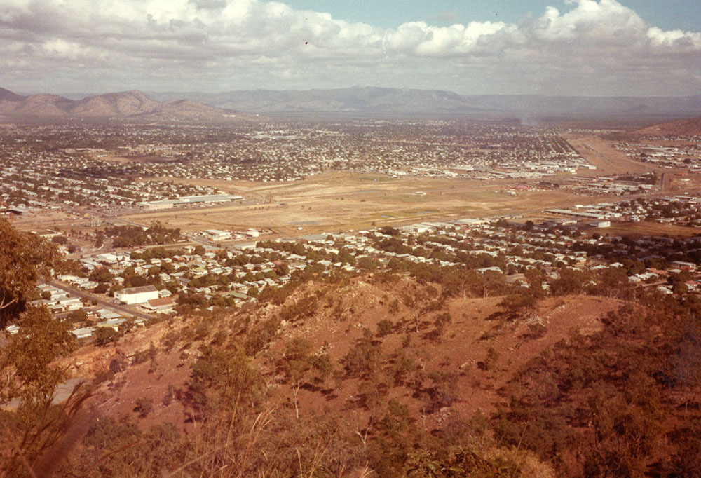 View of site for lakes development from Castle Hill looking south west, Townsville, 1984