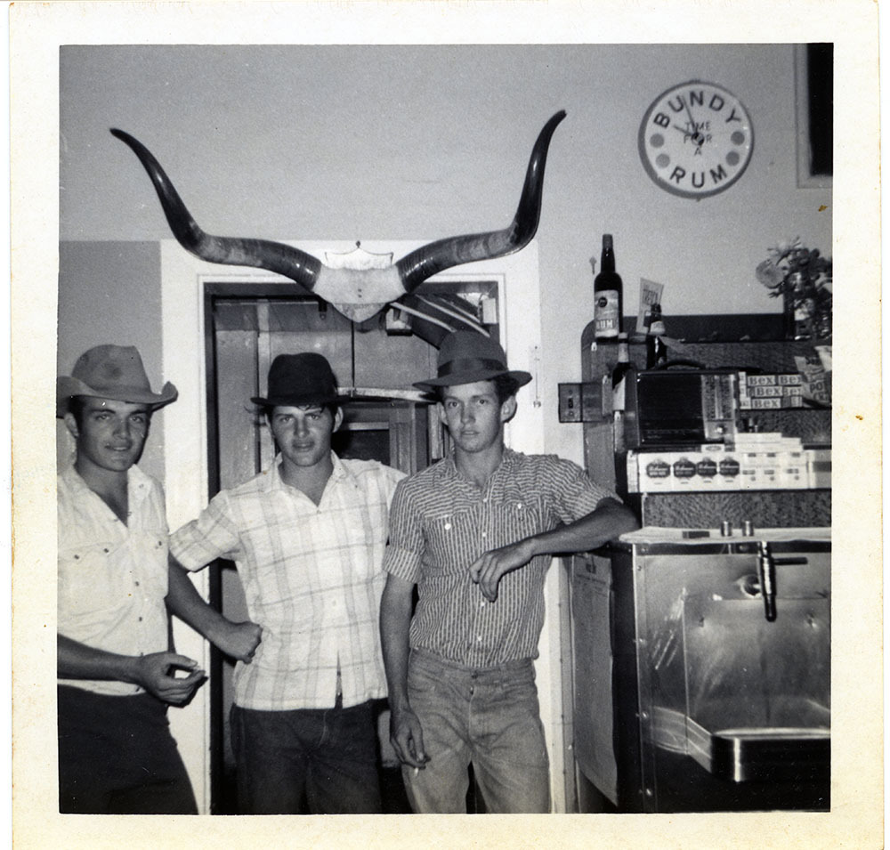 Workers from Dotswood Station in a bar, North Queensland, ca. 1965