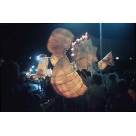 VP50 peace lantern display / Townsville City Council staff