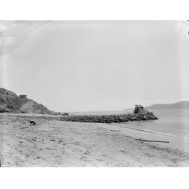 Coral Sea Memorial Rockpool under construction, Townsville Strand, 28 July 1968