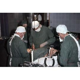 Freeman collection : Operating theatre, Ayr District Hospital, North Queensland, 1961