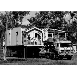 Thuringowa, half the house still on the truck, Kelso Drive, June 1997 
