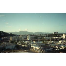View from South Townsville to Magnetic Island, overlooking Ross Creek and Flinders Street East, Townsville, 1991