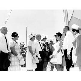 Alderman Johnson introduces Princess Anne to some citizens of Townsville, 20 April 1970