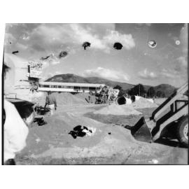 Trenching for a water main, Mount Louisa water supply scheme, Townsville, 1968 