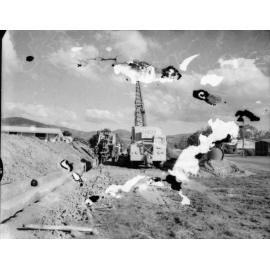 Trench digging, Mount Louisa water supply scheme, Townsville, 1968 