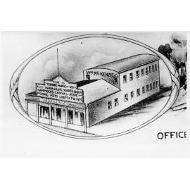William McKenzie's office and sail loft, Flinders Street, Townsville, opposite the People's Cash Store, 1920 
