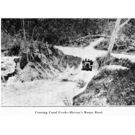 Crossing Canal Creek on the Hervey's Range Road, March 1933