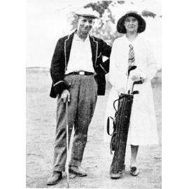 Mr & Mrs Read (Townsville) winners of the mixed foursome championship with a score of 81 at the North Queensland Golf Championships, 1932