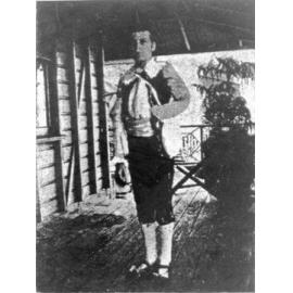 Master Percy Carr, winner of the most original costume at the Juvenile Fancy Dress Ball, Townsville 