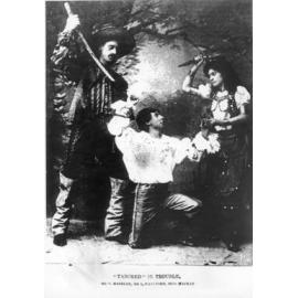 Tancred in trouble. A scene from the comic opera, Falka, Townsville, 1897. 