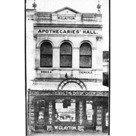 Clayton's Apothecaries Hall, Flinders Street, Townsville City, Townsville, 1906