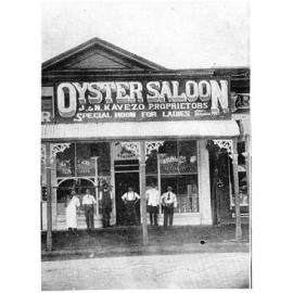 The Townsville oyster saloon, J. & N. Kavezo, proprietors, Flinders Street, Townsville, 1913