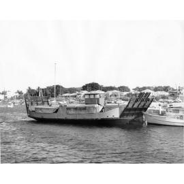 Hayles new freight barge, Townsville, 1965. 