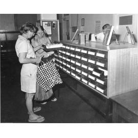 City Library card catalogue, Townsville, 1978 