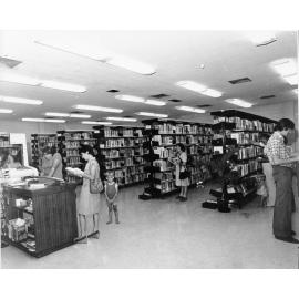 Aitkenvale library, adult section, Townsville, 1978 