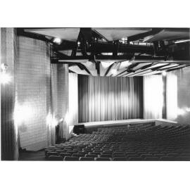 Stage and interior of the Civic Theatre, Boundary Street. 