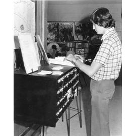 Aitkenvale library, Townsville, adult section, 1978. 