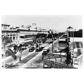 Flinders Street, looking west from the Union Bank  : c.1935