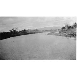 Black weir, looking upstream, Townsville, 1933