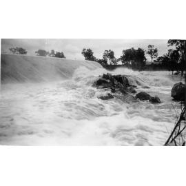 Flooding at the Black weir, Townsville, 1936. 