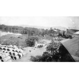 Vardy's ice works, Ogden Street, view from Victoria Bridge, Townsville