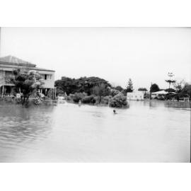 Flooding at Bayswater road, near Sussex Street, Townsville, 1968. 