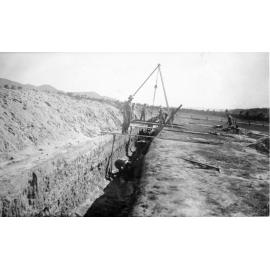Laying concrete pipe, RAAF Townsville, June 1940 