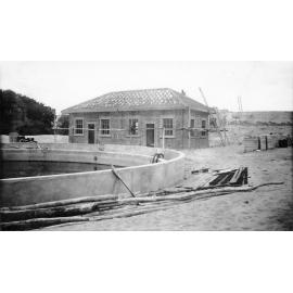 Pump house under construction, Treatment works, Townsville. 