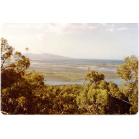 Cleveden swamps from Mount Elliott, Townsville, 1978 