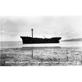 Hulk, "City of Adelaide" (run aground off) Cockle Bay, Magnetic Island, Townsville. 
