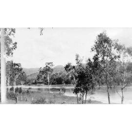 Water impounded in Gleeson's weir, Townsville, 1934. 