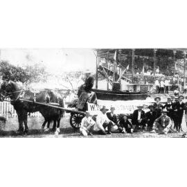 The Waterside Workers float at the Eight Hour Day demonstration, Townsville, May 1909 