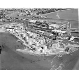 Oil installations at Townsville harbour. 