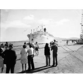 SS "Ocean Monarch" approaching Townsville harbour, 9 July 1973 