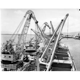 Loading lead ingots, Townsville harbour, 29 November 1966