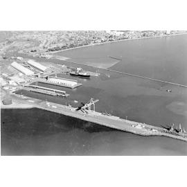 Townsville harbour, 1974, aerial view. 