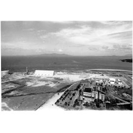 Phosphate storage shed, Townsville harbour, 1977