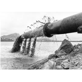 Reclamation work by the Harbour Board, western breakwater, Townsville 