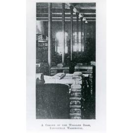 Scott, Dawson & Stewart's woolen room, Townsville, 1879