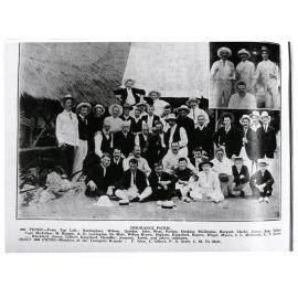 Insurance picnic at Magnetic island, 1916, including an inset of the 1908 picnic