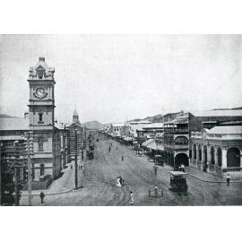 Flinders Street and Denham Street, Townsville, mlooking west, 1906