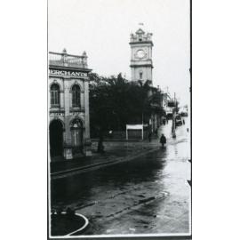 A rain drenched Flinders Street, Townsville, circa 1928