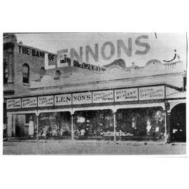 Lennon's drapery warehouse, Flinders Street, Townsville, 1914