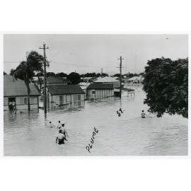 Flooding around Plume Street, South Townsville, 3 March 1946