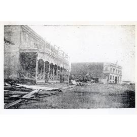 Imperial Hotel and the bond store after Cyclone Leonta, Townsville, 1903